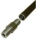 DCDMA A Rod Steel Casing Pipe 3 Meter Panjang Dengan 3 TPI Thread Per Inch