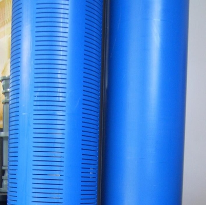 Water Well Casing PVC U Wall Pipe / Water Filter Screen Pipe System Spesifikasi